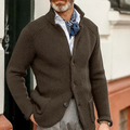 Avaya | Men's Wool Stand Collar Cardigan