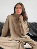 Anne | Women's Turtleneck Knit Lounge Set