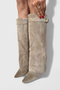 Raya | Women's Faux Suede Knee High Boots