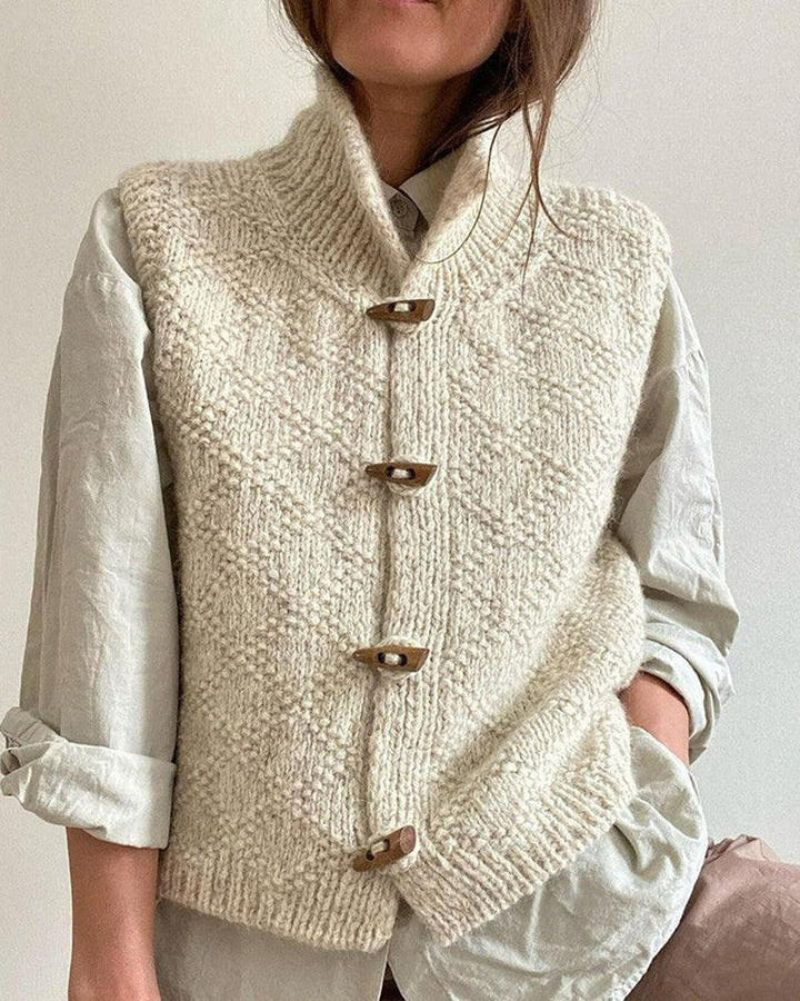 AISLING – SOPHISTICATED SLEEVELESS KNIT VEST
