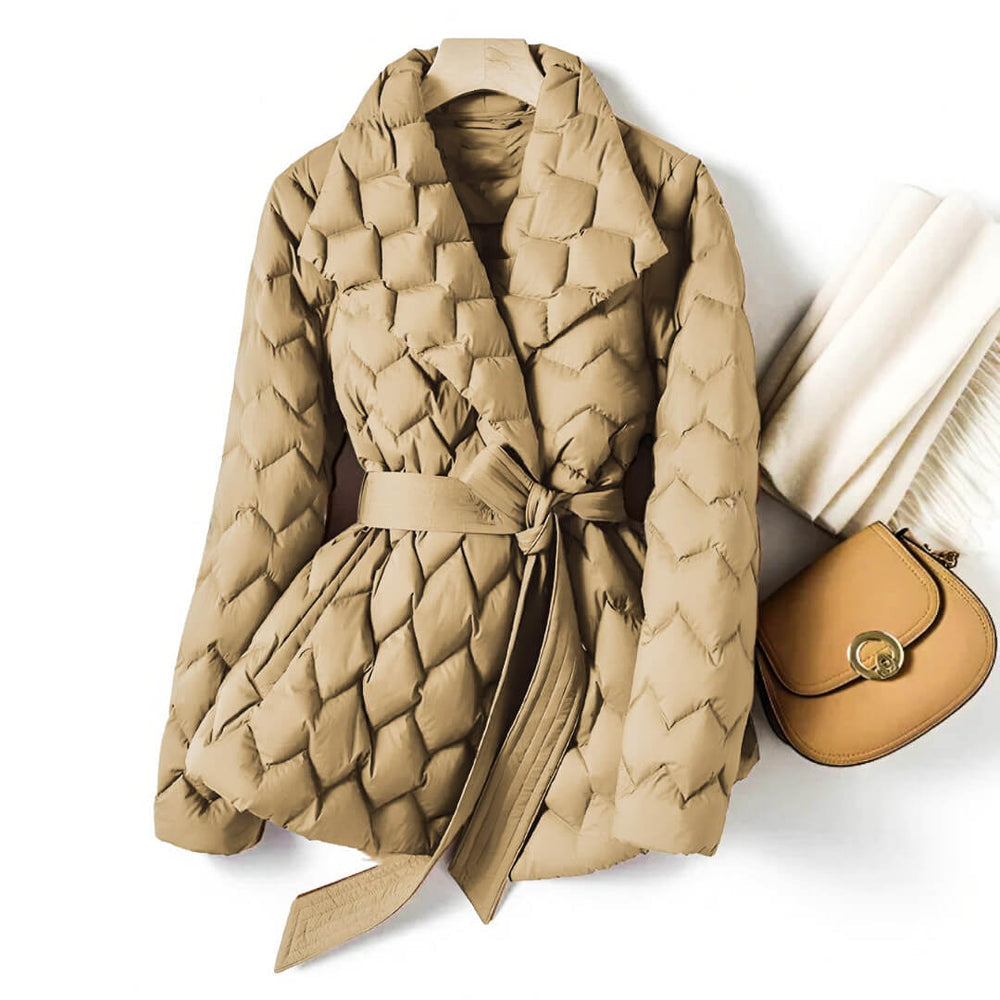 Reina – Stylish Quilted Down Coat