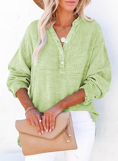 FENELLA – CHIC V-NECK SHIRT WITH TAILORED ELEGANCE