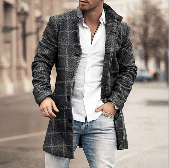 EMALIRA – LONG SLEEVE PLAID JACKET