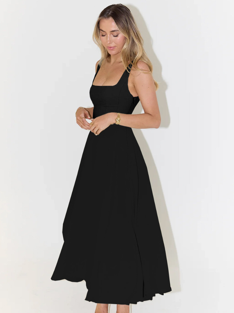 Women’s Sleeveless Corset Midi Dress