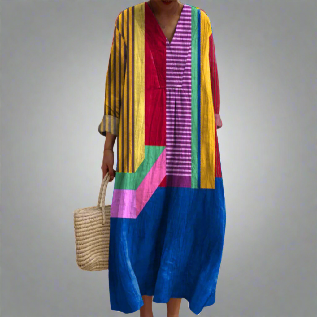 Gabriela - Elegant Geometric Dress