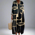 Julianna | Women's Geometric Print Maxi Dress