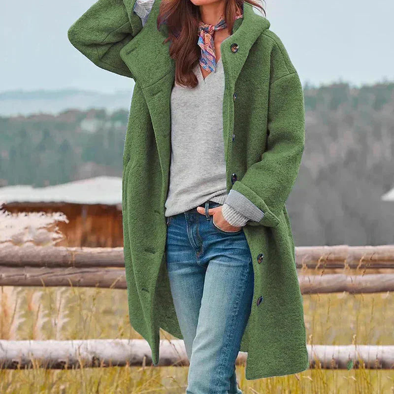 Sarah - Cosy Hooded Coat