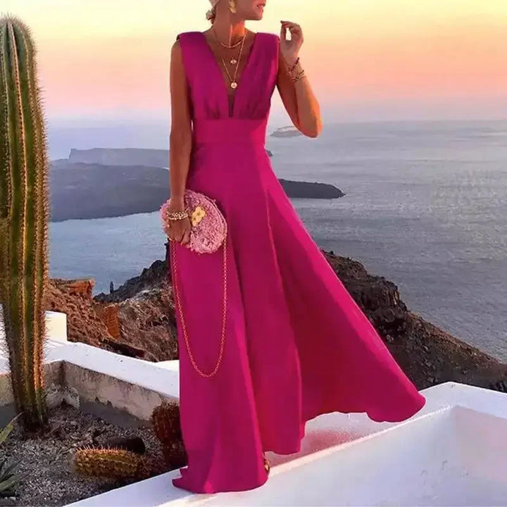 ISLA – FRENCH CHIC FLORAL SLEEVELESS DRESS