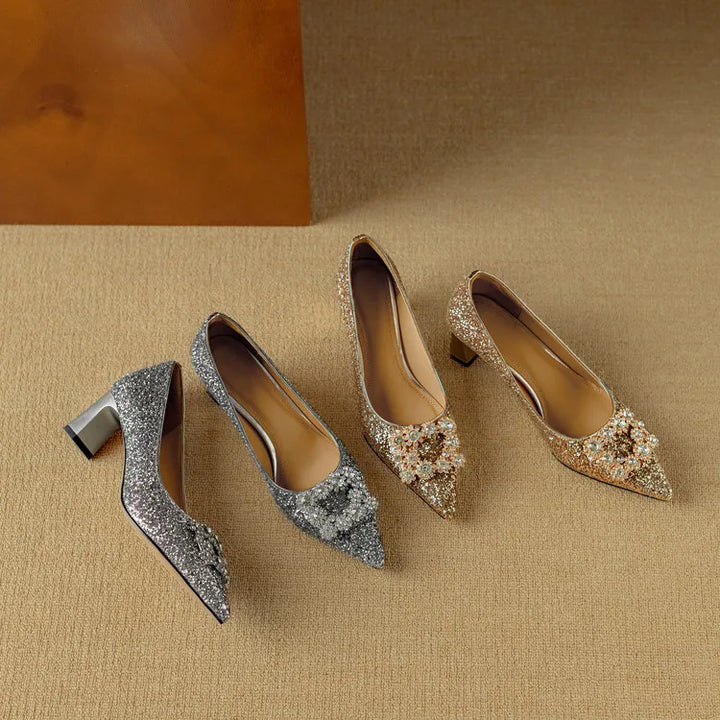 Gloria - Glitter Heels