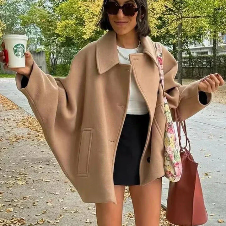 Elowen - Oversized Long Faux Wool Coat