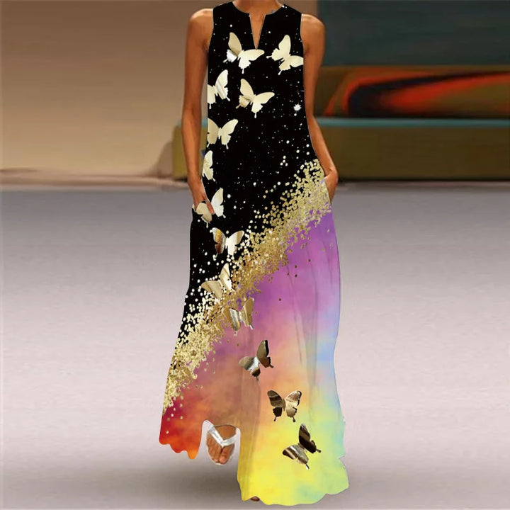 ZOEY – BUTTERFLY BLOOM A-LINE DRESS