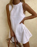 Galilea | Women's Scallop-Edge Sleeveless Dress