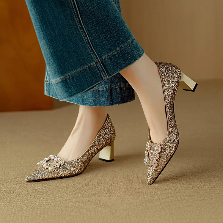 Gloria - Glitter Heels