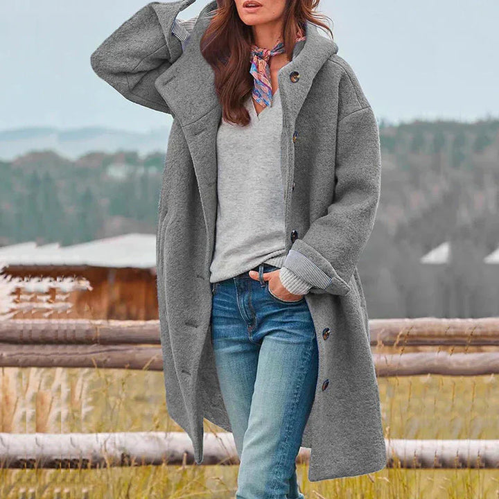 Sarah - Cosy Hooded Coat