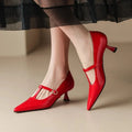 Solenelle | Women's Patent Leather Kitten Heels