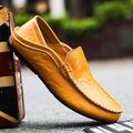 Men's Genuine Leather Slip-On Driving Loafers