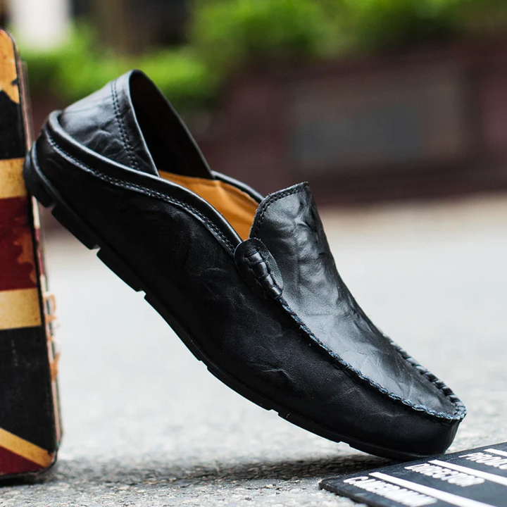 Effortless Elegance Leather Loafers