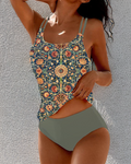 Stewart | Women's Double Strap Floral Swimsuit