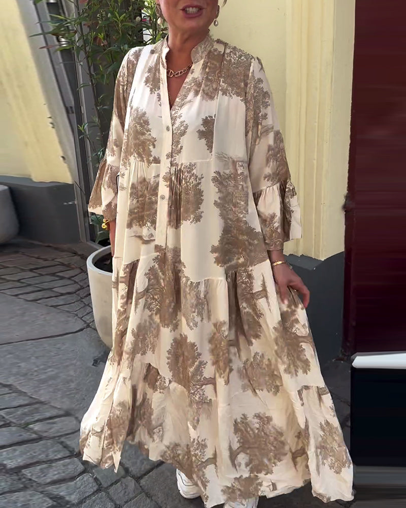 AZRIELLE – LONG FLORAL DRESS