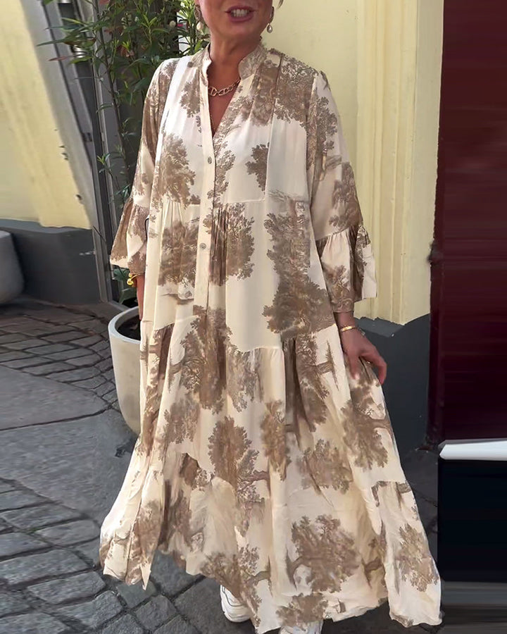AZRIELLE – LONG FLORAL DRESS