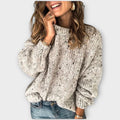Linda | Women's Chunky Knit Crew Neck Sweater