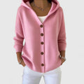 Ondina | Women's Hooded Knit Button Cardigan