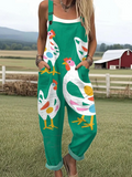 Serella | Women's Wide Leg Overall Jumpsuit