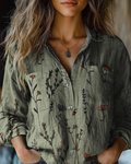 Georgeena | Women's Cotton Long Sleeve Shirt