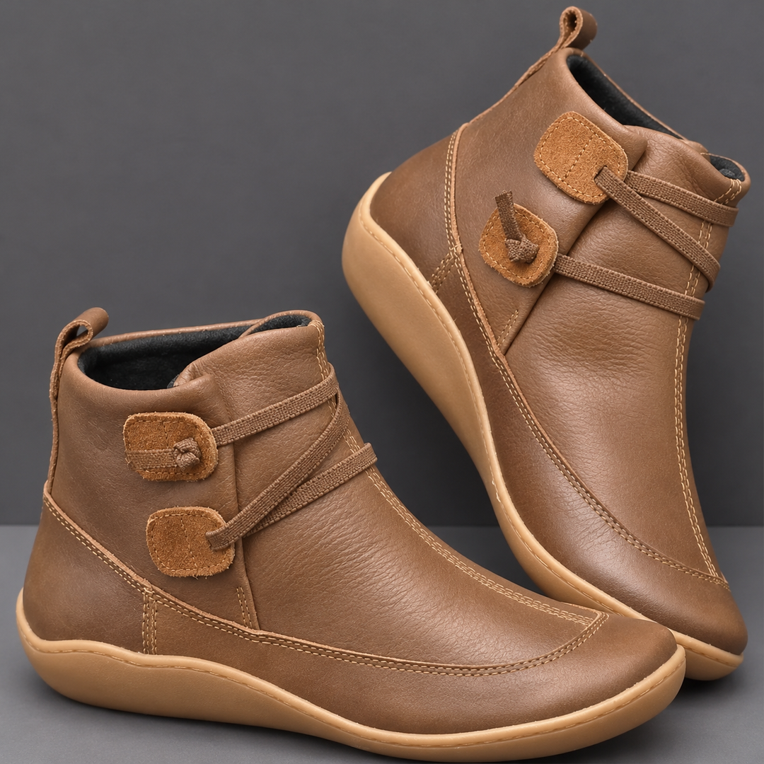 Lucille | Women's Orthopedic Leather Ankle Boots