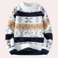 Adam | Men's Fair Isle Crew Neck Knit Sweater