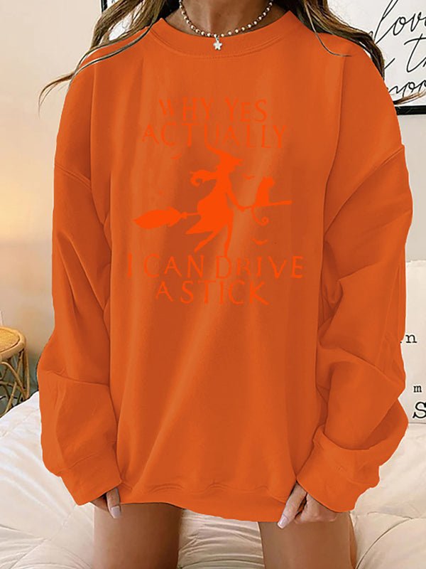 ADELE | WOMEN'S HALLOWEEN SWEATSHIRT GRAPHIC CREW NECK OVERSIZED 2