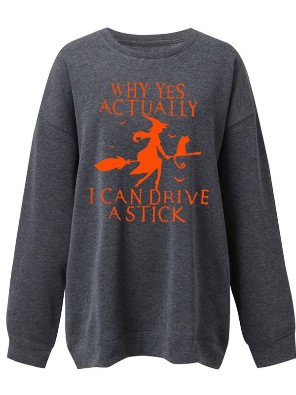 ADELE | WOMEN'S HALLOWEEN SWEATSHIRT GRAPHIC CREW NECK OVERSIZED 6