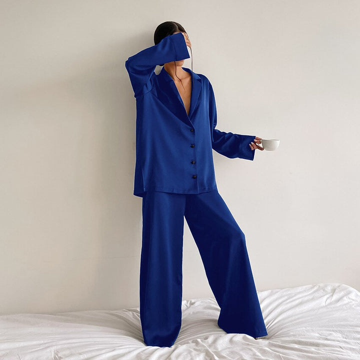 ADELINE | WOMEN'S PAJAMA SET SATIN LONG SLEEVE 2