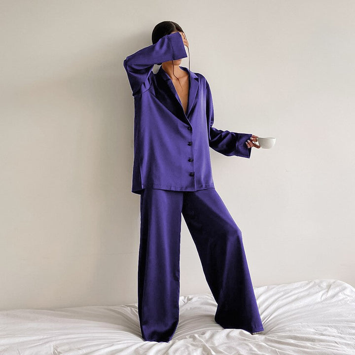ADELINE | WOMEN'S PAJAMA SET SATIN LONG SLEEVE 6