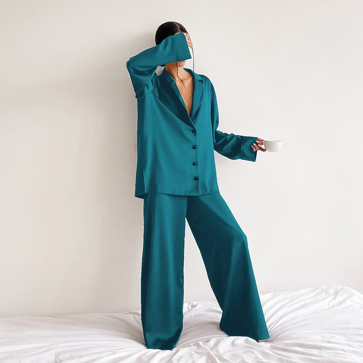 ADELINE | WOMEN'S PAJAMA SET SATIN LONG SLEEVE 7