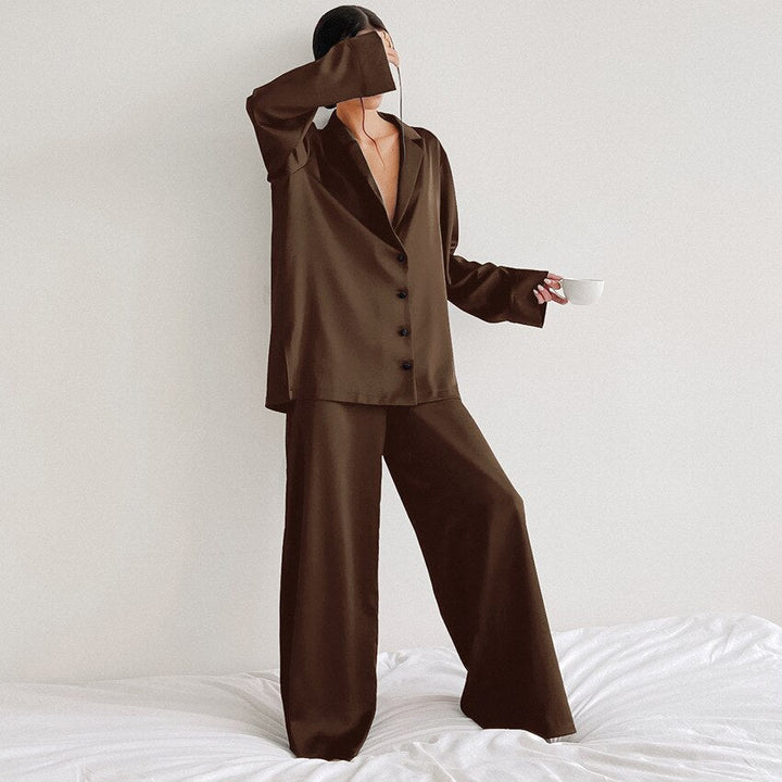 ADELINE | WOMEN'S PAJAMA SET SATIN LONG SLEEVE 9