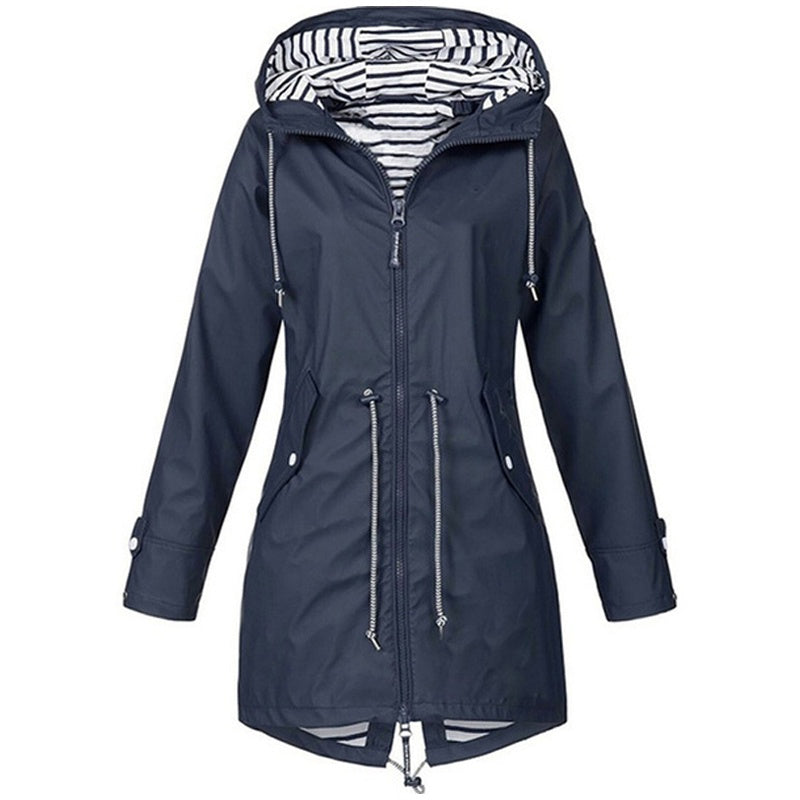 AGNES - HOODED DRAWSTRING RAIN JACKET 1