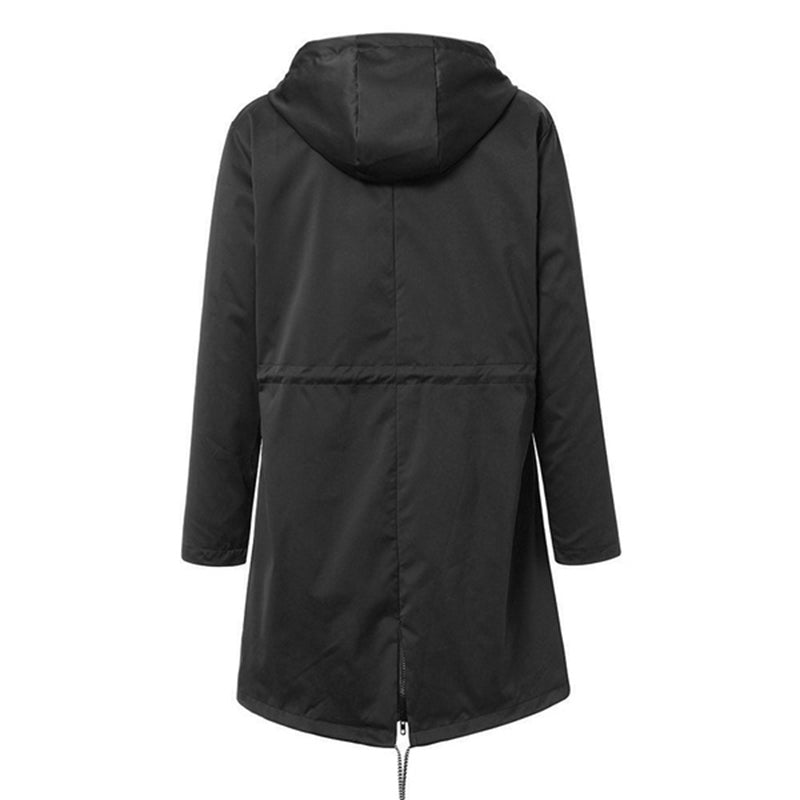 AGNES - HOODED DRAWSTRING RAIN JACKET 11