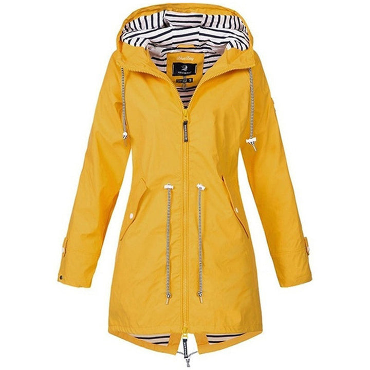 AGNES - HOODED DRAWSTRING RAIN JACKET 4