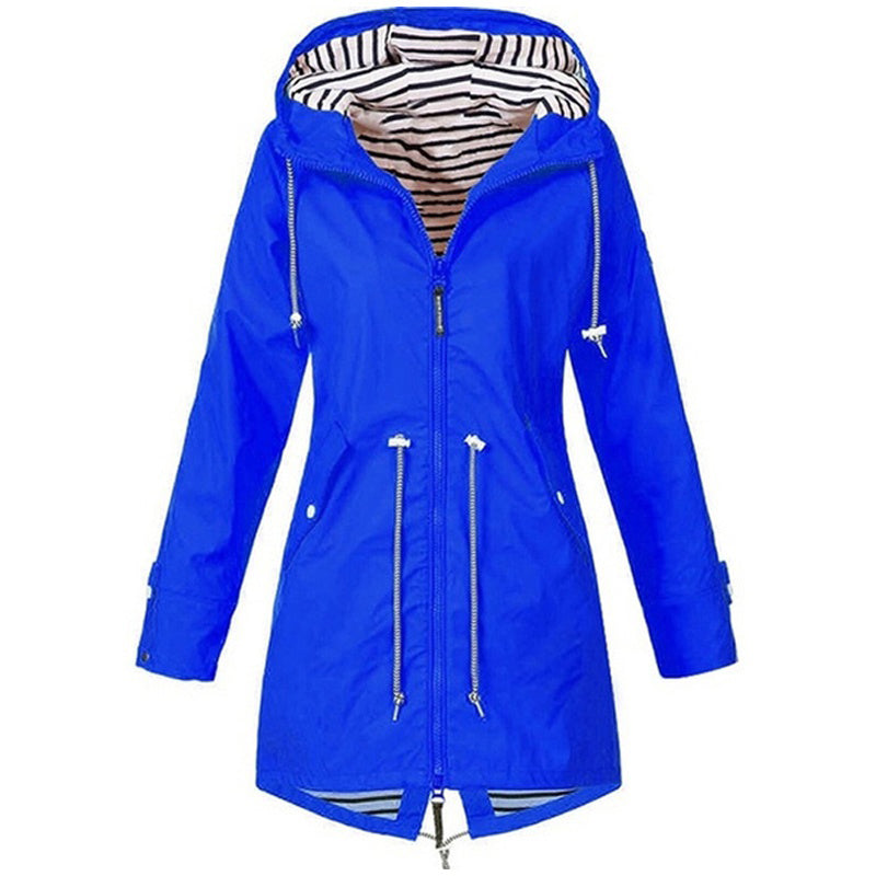 AGNES - HOODED DRAWSTRING RAIN JACKET 5