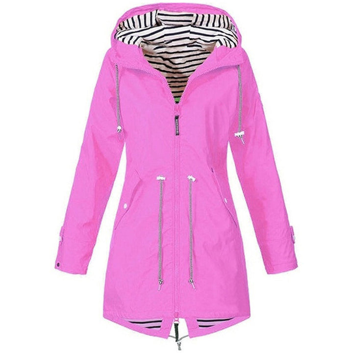 AGNES - HOODED DRAWSTRING RAIN JACKET 6