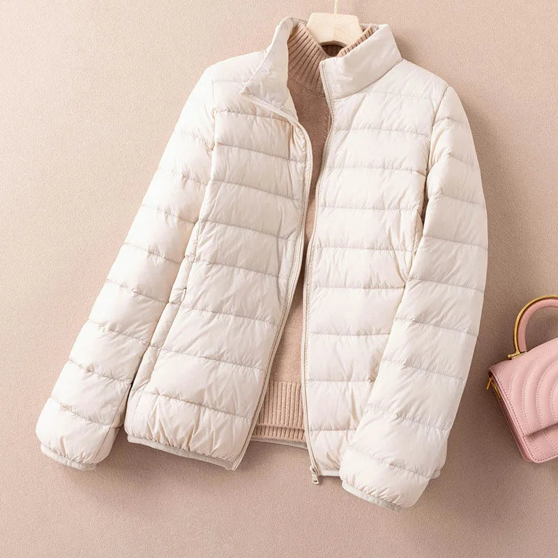 AGNES | WOMEN'S LIGHTWEIGHT PACKABLE QUILTED PUFFER JACKET 8