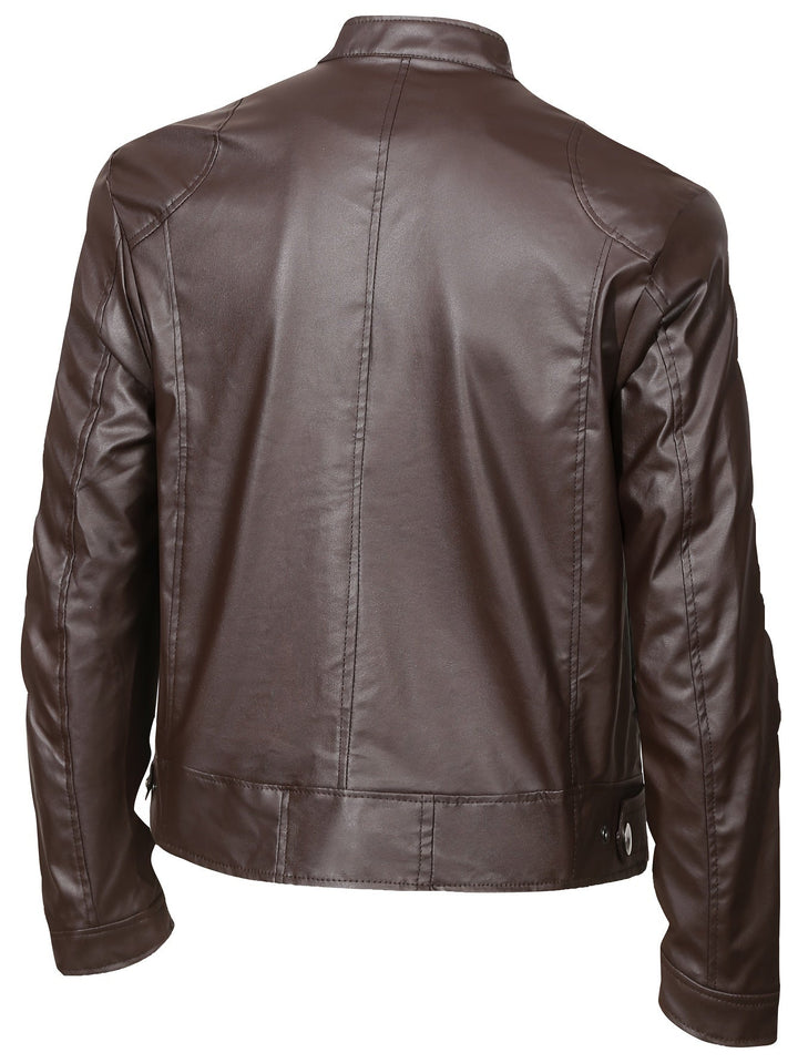 ALDEN - MOTO MEN'S LEATHER JACKET 4