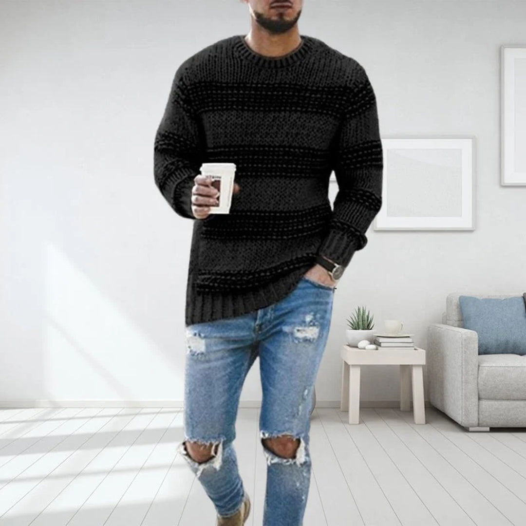 ALDERTON - CHUNKY STRIPED KNIT SWEATER 2