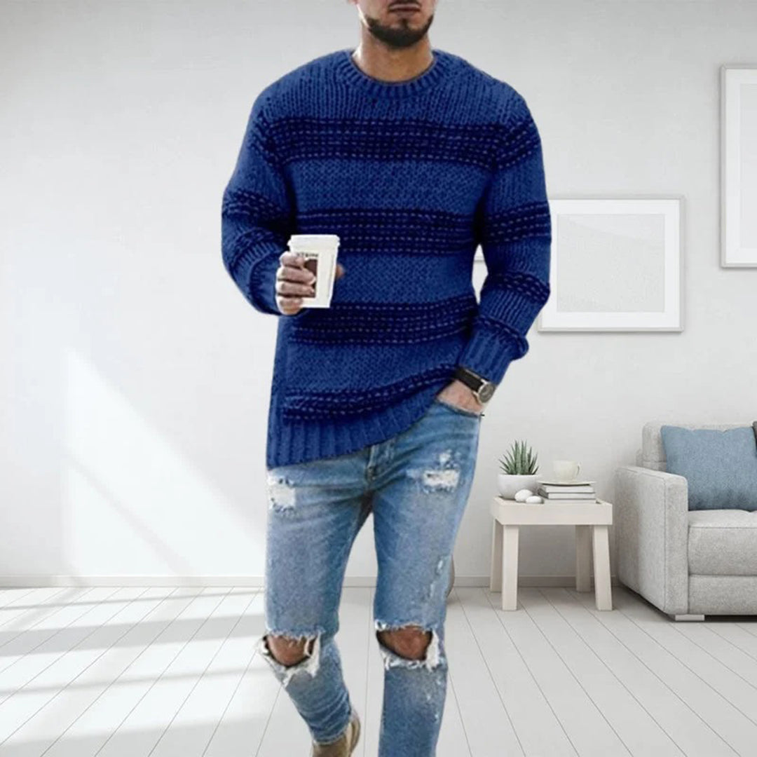 ALDERTON - CHUNKY STRIPED KNIT SWEATER 4