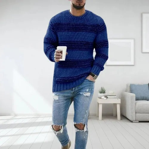 ALDERTON - CHUNKY STRIPED KNIT SWEATER 8