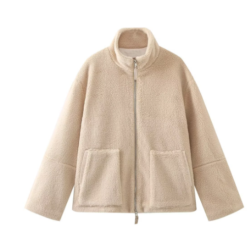 ALIENOR | WOMEN'S TEDDY JACKET SHERPA FLEECE ZIP UP WINTER 1