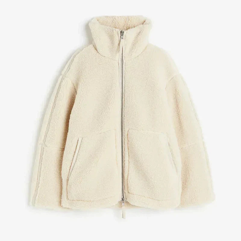 ALIENOR | WOMEN'S TEDDY JACKET SHERPA FLEECE ZIP UP WINTER 2