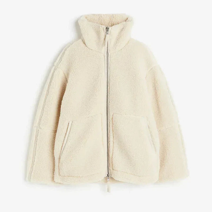 ALIENOR | WOMEN'S TEDDY JACKET SHERPA FLEECE ZIP UP WINTER 2
