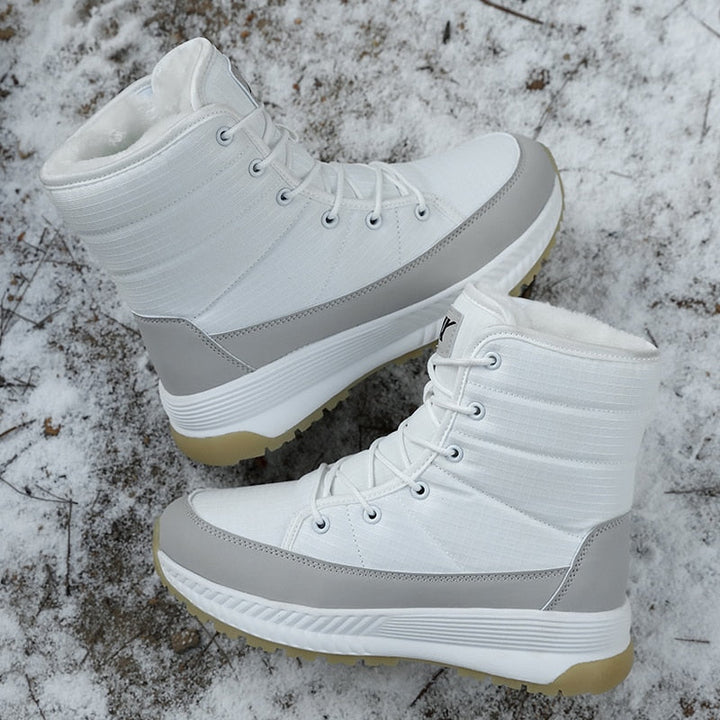 Women's Lace Up Waterproof Snow Boots – Detail View